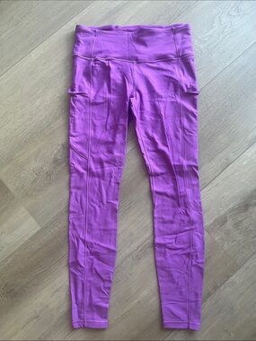 lululemon athletica Purple High-Waist Thermal Leggings 28in
